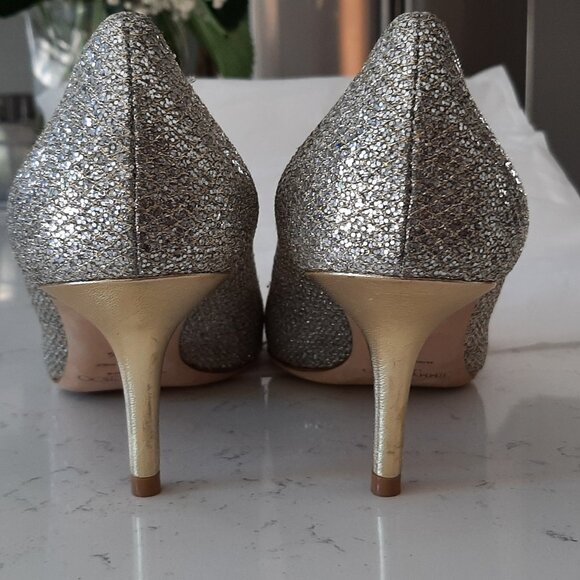 Jimmy Choo Champagne Aurora Heels - Picture 7 of 10